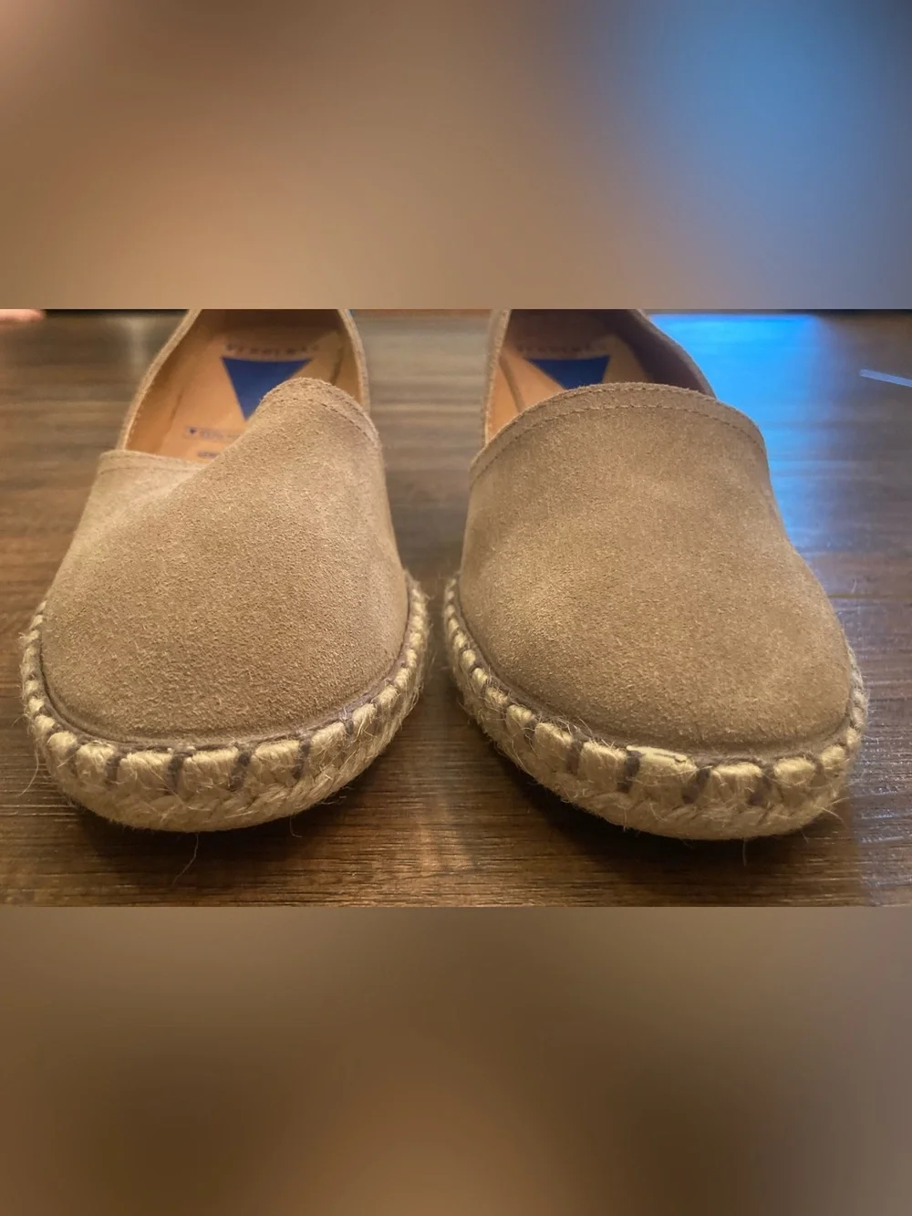 NWOT Verbenas Women’s Leather Espadrille Wedge Shoes